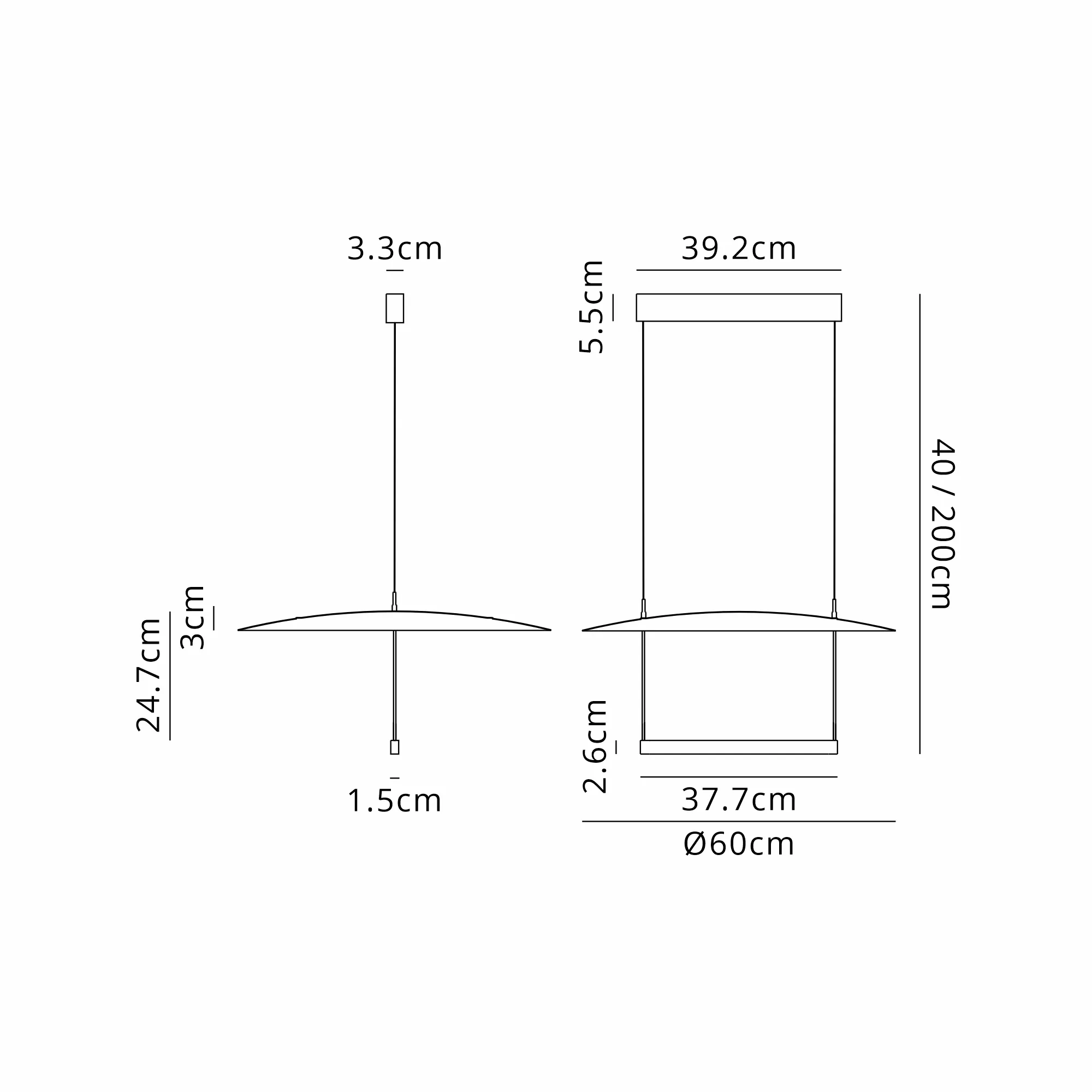 Sun II Ceiling Lights Mantra Single Pendant